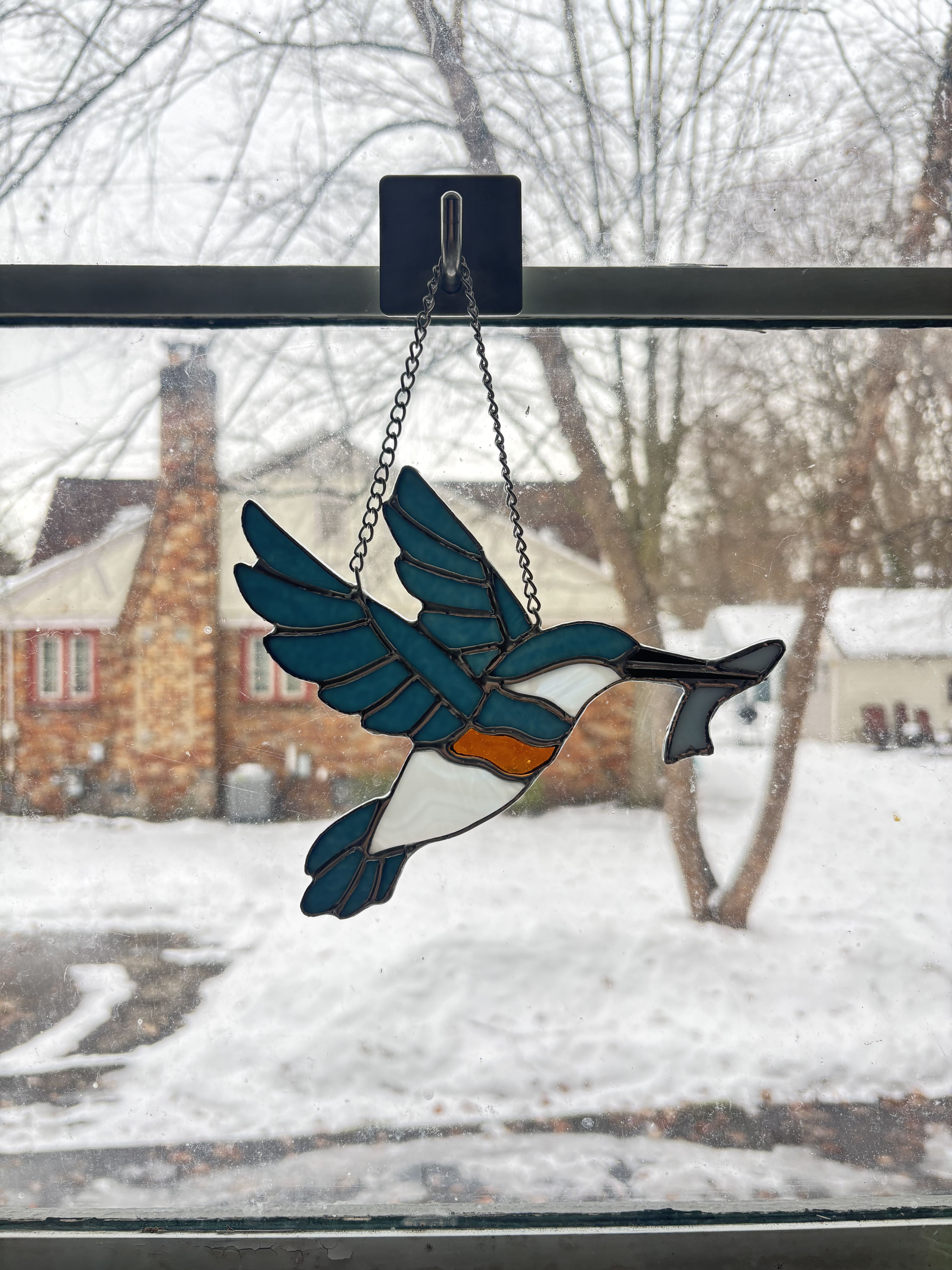 stained glass bird