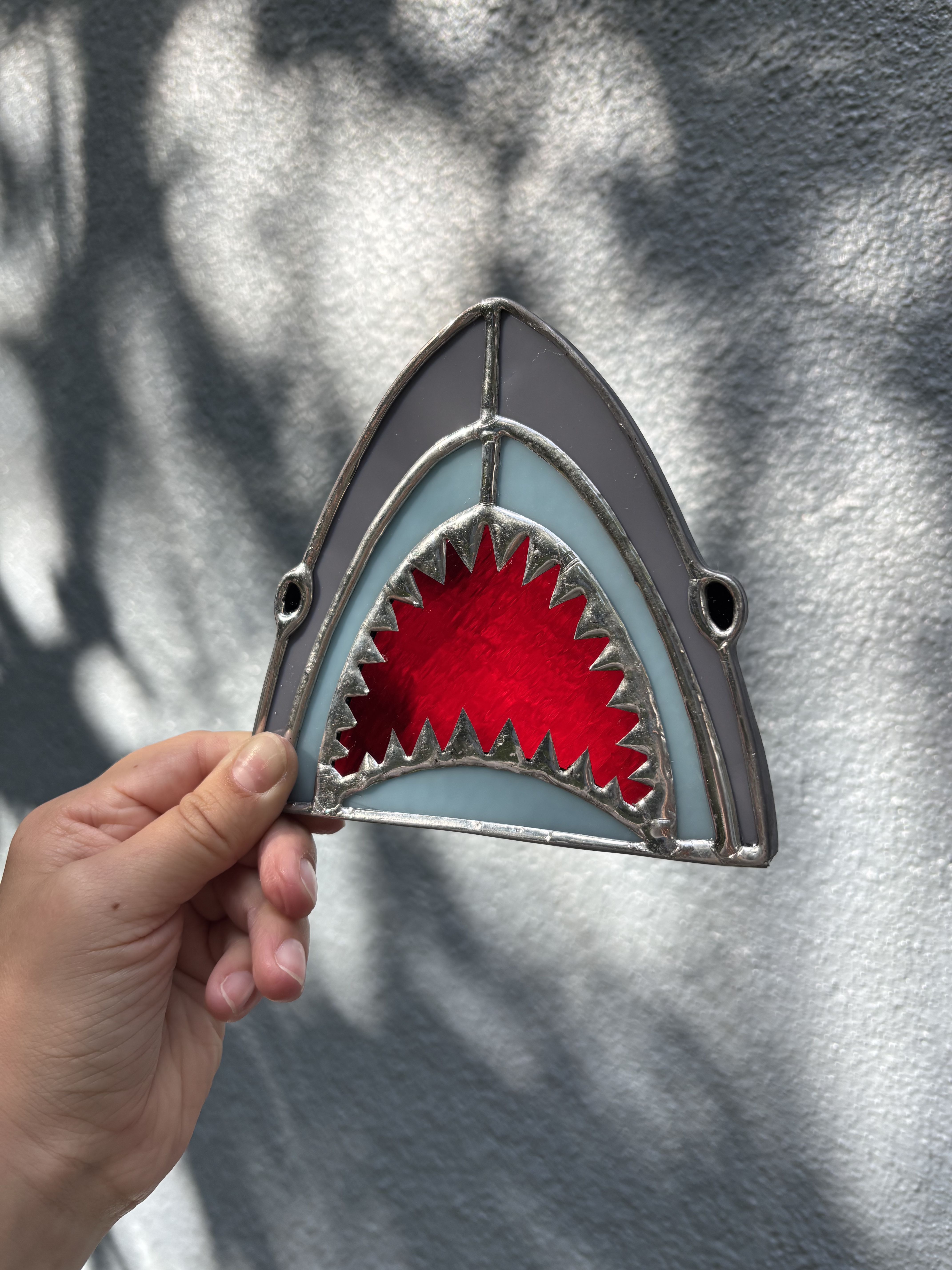 stained glass shark