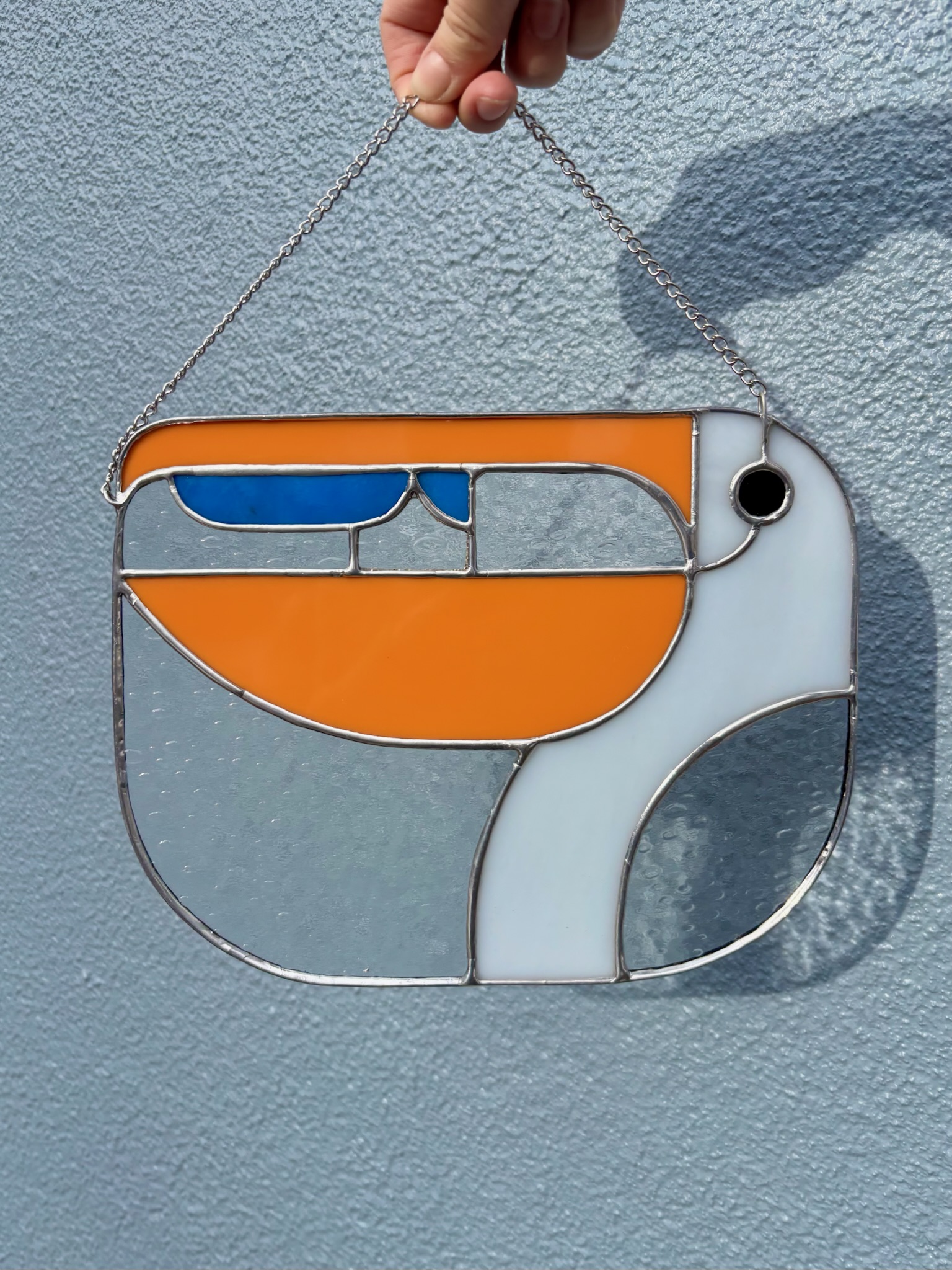 stained glass bird