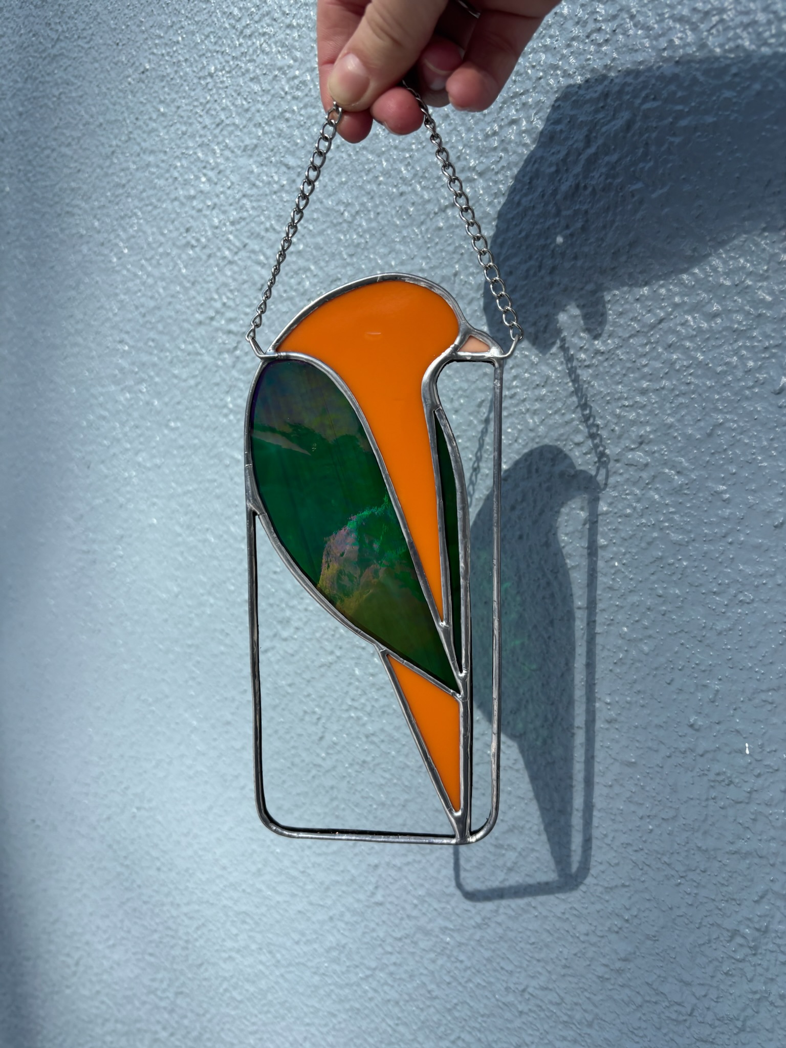stained glass bird