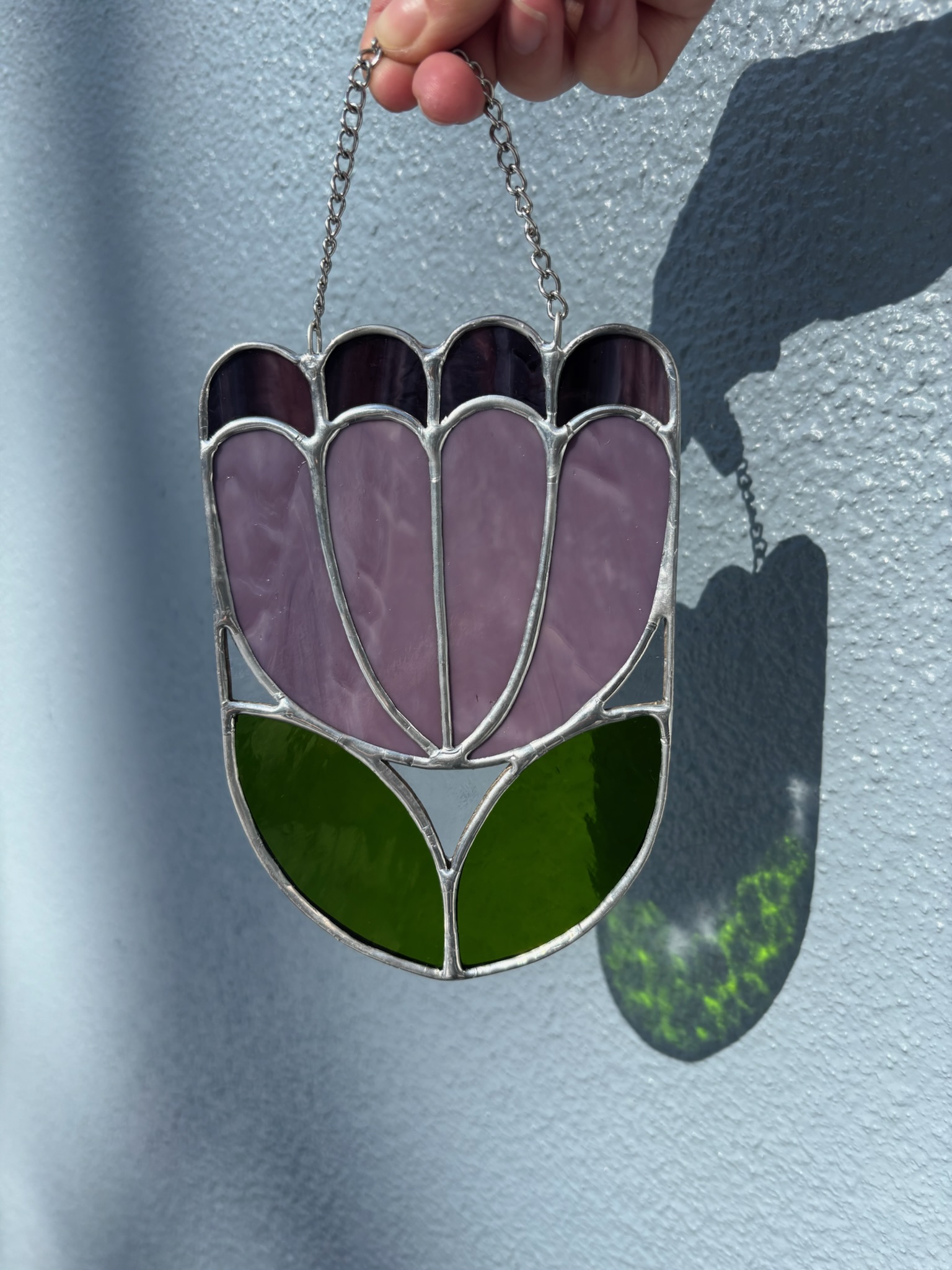 stained glass flower