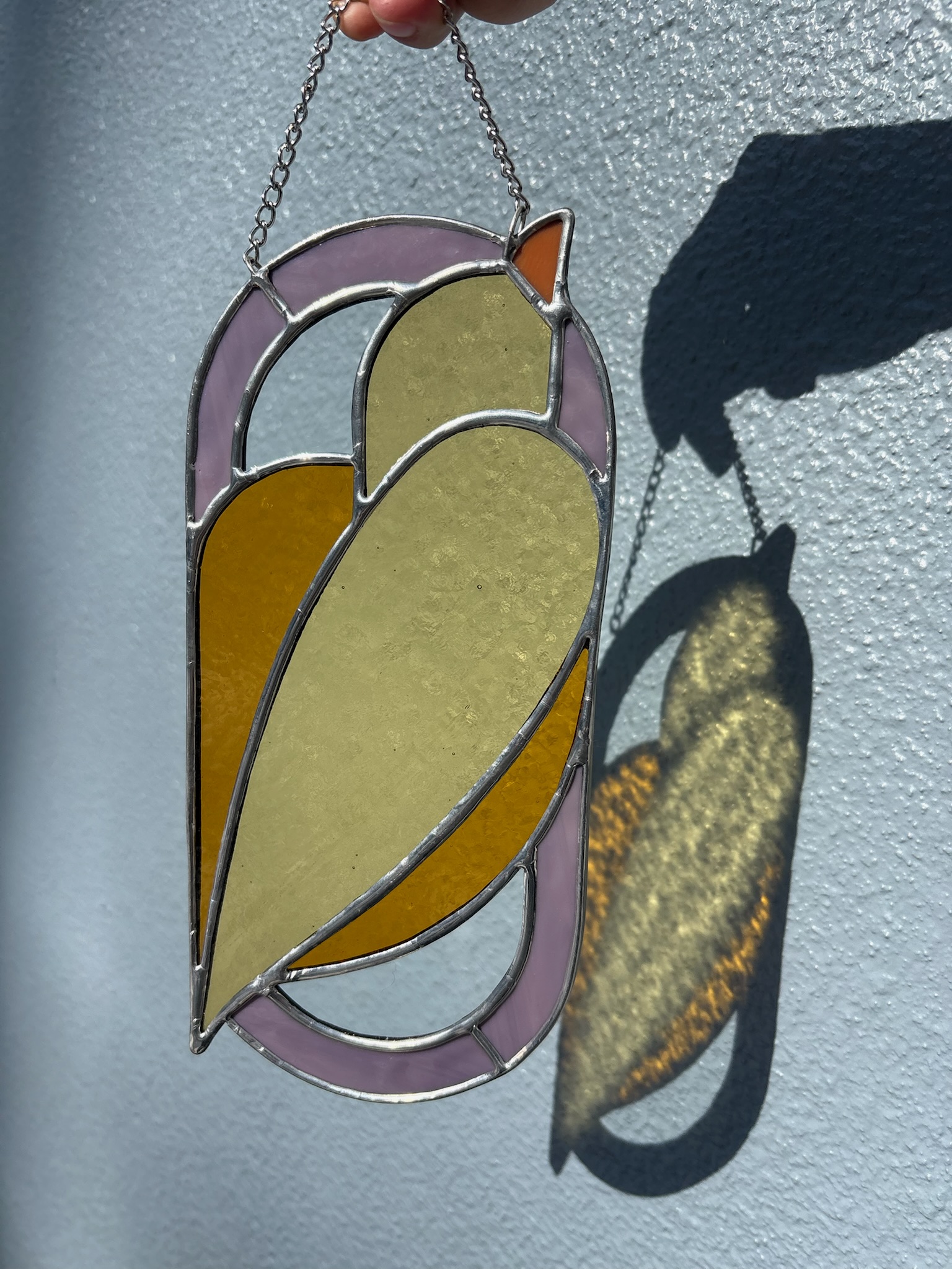 stained glass bird